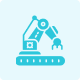 Industrial robot with conveyor belt